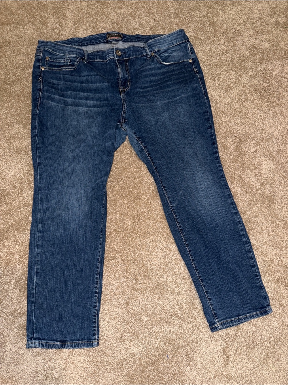torrid Vintage Straight-Leg Dark Blue Jeans - size 20 Short
